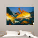 Koi Freshwater Carp Raised Wall Decal Design 2