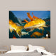 Koi Freshwater Carp Raised Wall Decal Design 2