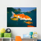 Koi Freshwater Carp Raised Wall Decal Design 1