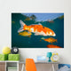 Koi Freshwater Carp Raised Wall Decal Design 1