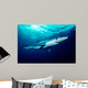Blue Shark Swims near Wall Decal