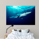 Blue Shark Swims near Wall Decal