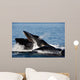 Humpback Whales Bubble-net Feeding Wall Decal Design 6