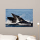 Humpback Whales Bubble-net Feeding Wall Decal Design 6