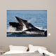 Humpback Whales Bubble-net Feeding Wall Decal Design 6