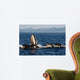 Humpback Whales Bubble-net Feeding Wall Decal Design 5