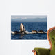 Humpback Whales Bubble-net Feeding Wall Decal Design 5