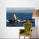 Humpback Whales Bubble-net Feeding Wall Decal Design 5