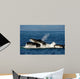 Humpback Whales Bubble-net Feeding Wall Decal Design 3