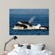Humpback Whales Bubble-net Feeding Wall Decal Design 3