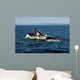 Humpback Whales Bubble-net Feeding Wall Decal Design 2