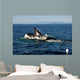Humpback Whales Bubble-net Feeding Wall Decal Design 2