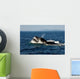 Humpback Whales Bubble-net Feeding Wall Decal Design 1