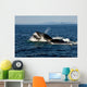 Humpback Whales Bubble-net Feeding Wall Decal Design 1