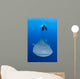 Snorkeler Diving with Whale Wall Decal