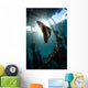 Juvenile Longfin Batfish Raja Wall Decal Design 1