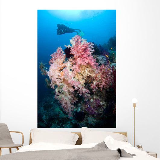 Soft Corals Tropical Reef Wall Decal Design 2