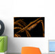 Banded Sawblade Shrimp Black Wall Decal