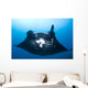 Manta Ray Missing Cephalic Wall Decal