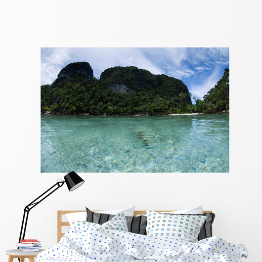 Split Level Photo Misool Wall Decal Design 1