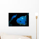 Diver Swims past Boo Wall Decal