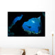 Diver Swims past Boo Wall Decal