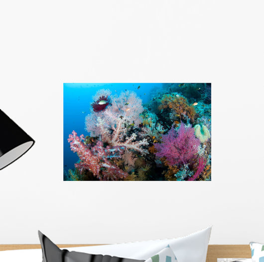 Soft Corals Tropical Reef Wall Decal Design 1