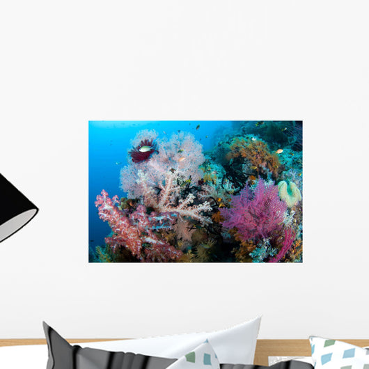 Soft Corals Tropical Reef Wall Decal Design 1