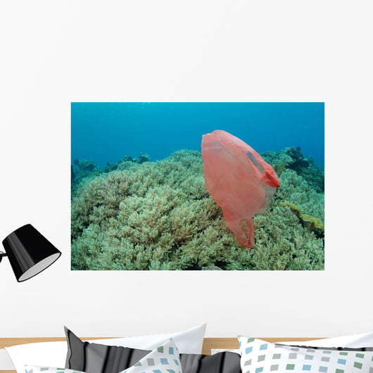 Plastic Bag Floats across Wall Decal