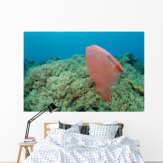 Plastic Bag Floats across Wall Decal