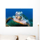 Hawksbill Sea Turtle Portrait Wall Decal Design 3
