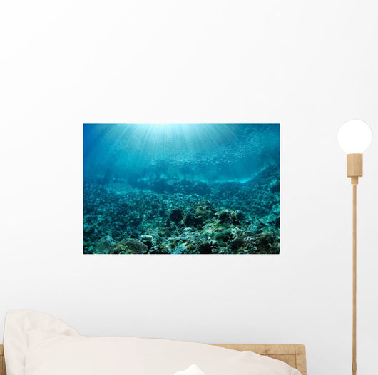 Sunrays Slicing through Crystal Wall Decal Design 1