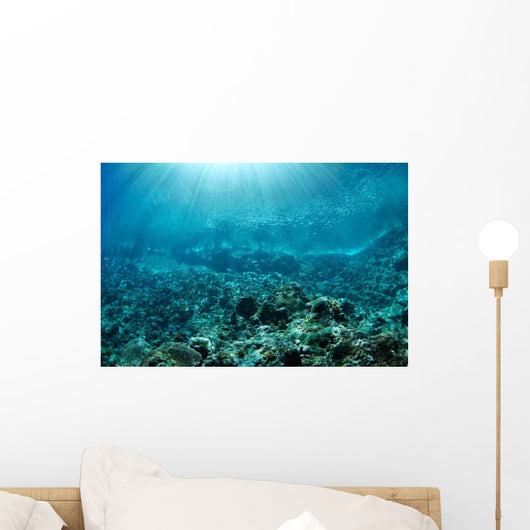 Sunrays Slicing through Crystal Wall Decal Design 1