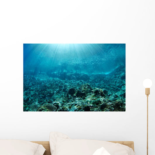 Sunrays Slicing through Crystal Wall Decal Design 1