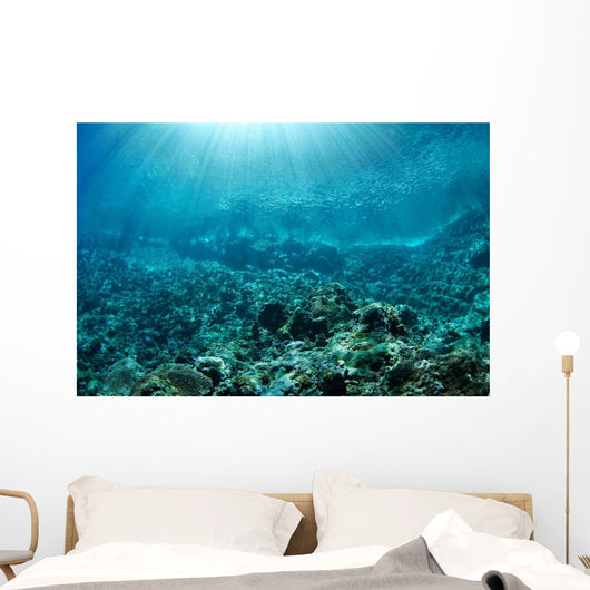 Sunrays Slicing through Crystal Wall Decal Design 1