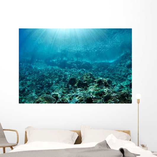 Sunrays Slicing through Crystal Wall Decal Design 1