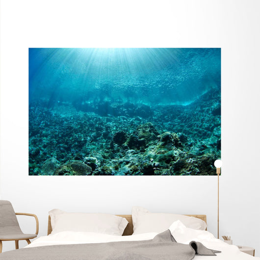 Sunrays Slicing through Crystal Wall Decal Design 1