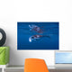 Juvenile Manta Ray Feeding Wall Decal Design 3