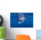 Juvenile Manta Ray Feeding Wall Decal Design 2