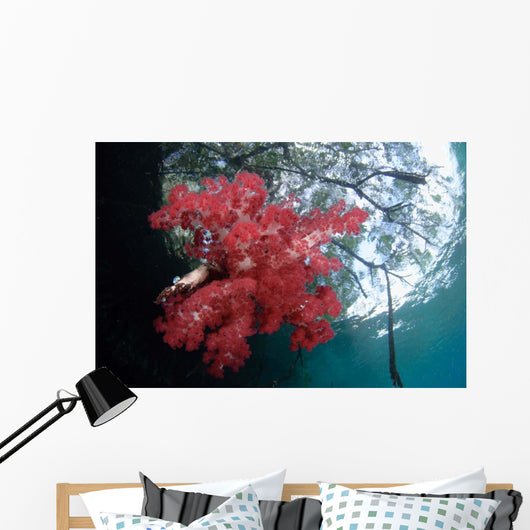 Soft Corals Growing Roots Wall Decal Design 1