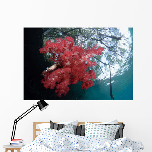Soft Corals Growing Roots Wall Decal Design 1