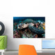 Hawksbill Sea Turtle Portrait Wall Decal Design 2