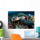 Hawksbill Sea Turtle Portrait Wall Decal Design 2