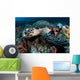 Hawksbill Sea Turtle Portrait Wall Decal Design 2