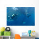 Diver Interacts with Whale Wall Decal Design 4