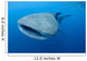 Single Whale Shark Swimming Wall Decal Design 6