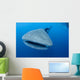 Single Whale Shark Swimming Wall Decal Design 5