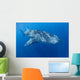 Single Whale Shark Swimming Wall Decal Design 4