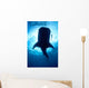 Whale Shark Silhouette Cenderawasih Wall Decal Design 2