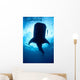 Whale Shark Silhouette Cenderawasih Wall Decal Design 2